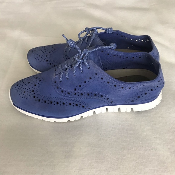 cole haan zerogrand blue suede